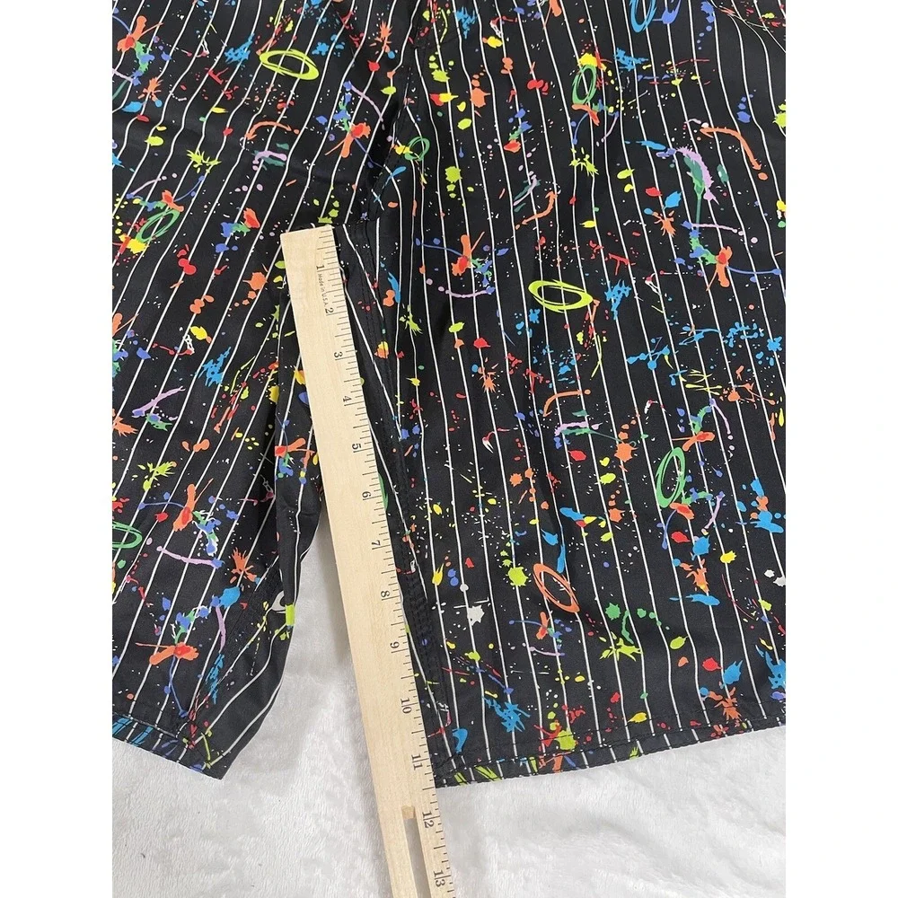 Surf Swim Shorts‎ Trunks Surf Sz 36 Black Art Paints Brazilian Rota Do Mar NEW
